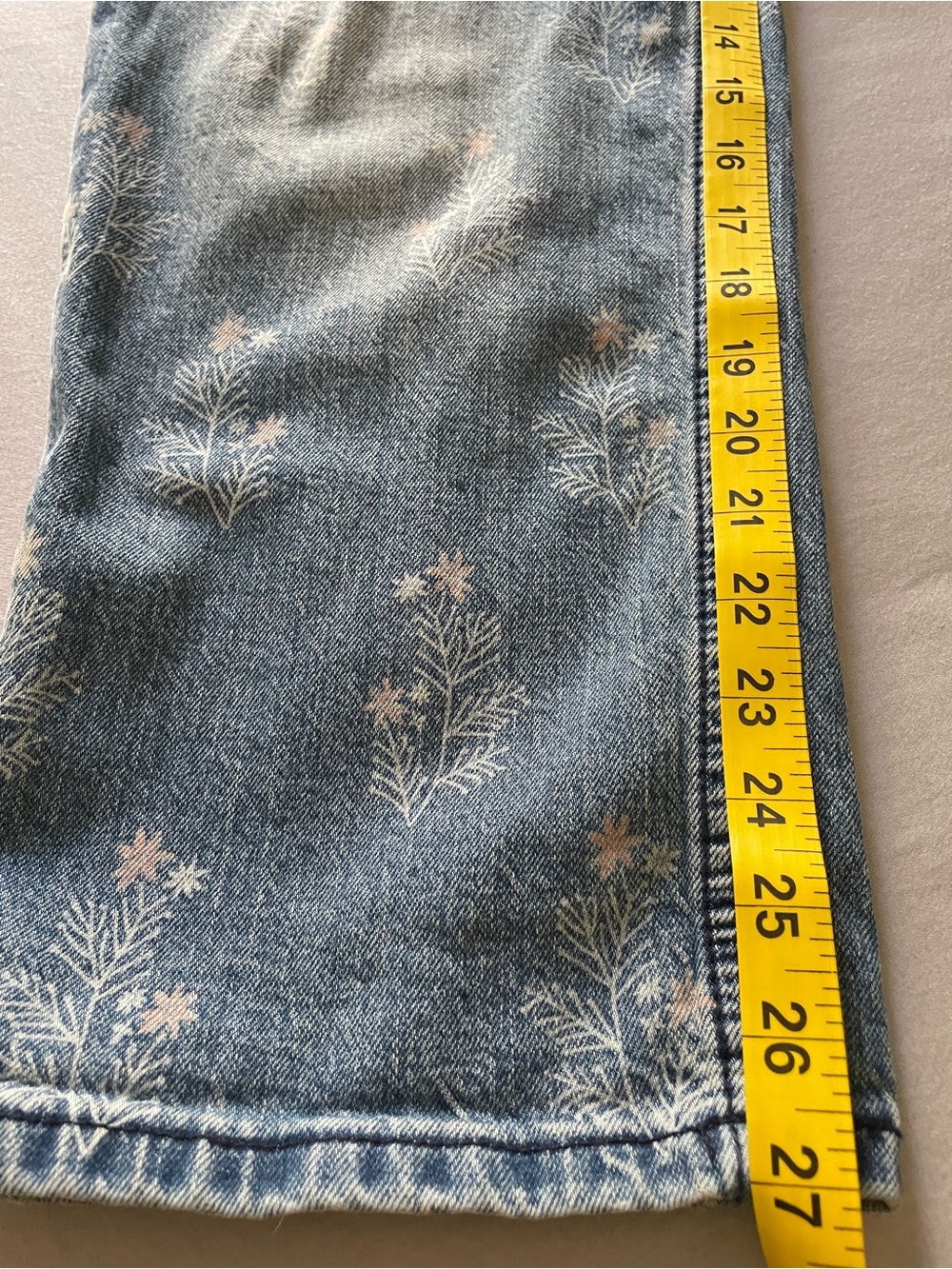 Pilcro Anthropologie The Painters Floral Denim Overalls Size 29 - Picture 9 of 10